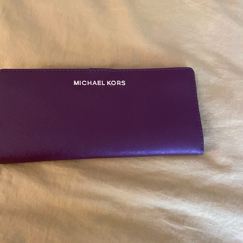 Michael Kors Rich Maroon Clutch